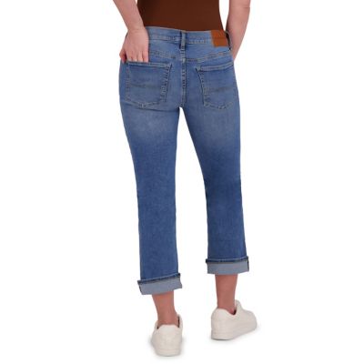 Image showing  Women's Slim Fit Mid-Rise Sweet Crop Jeans
