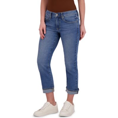 Image showing  Women's Slim Fit Mid-Rise Sweet Crop Jeans