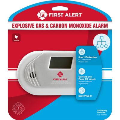 First Alert Combo Explosive Gas and Carbon Monoxide Alarm with Digital Display