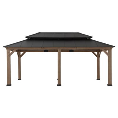 Sunjoy 11.8 ft. x 19.7 ft. Outdoor Patio Steel Hardtop Gazebo