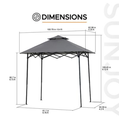 Image showing  5 ft. x 8 ft. Outdoor Pop up Grill Gazebo