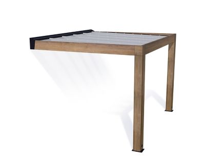 Image showing  Helsinki 10 x 11ft. Patio Cover, Brown/Light Gray