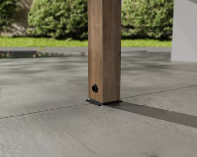 Image showing 8 th Canopia by Palram Helsinki 10 x 24ft. Patio Cover, Brown/Light Gray