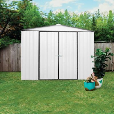 Image showing  10 x 12ft. Regent Metal Garden Storage Shed, Surfmist/Monument