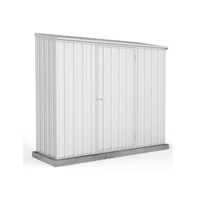 ABSCO 7 ft. x 3 ft. Space Saver Metal Storage Shed, Surfmist