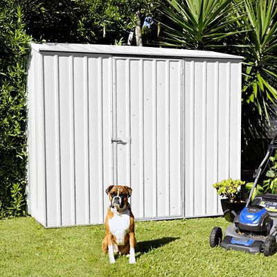 Image showing  7 x 3ft. Space Saver Metal Storage Shed, Surfmist