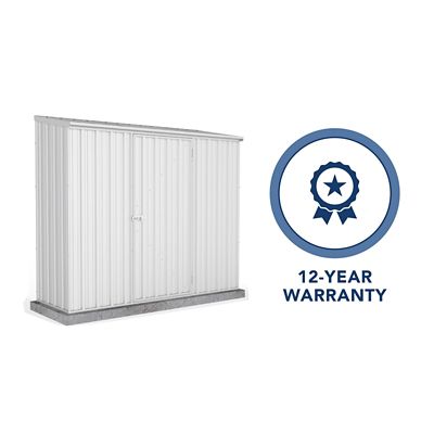 Image showing 7 th ABSCO 7 x 3ft. Space Saver Metal Storage Shed, Surfmist