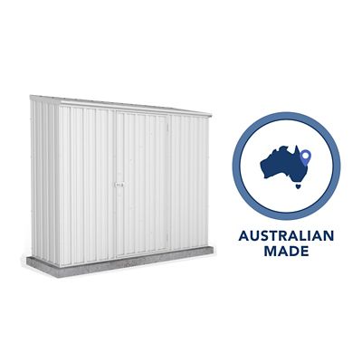 Image showing 8 th ABSCO 7 x 3ft. Space Saver Metal Storage Shed, Surfmist