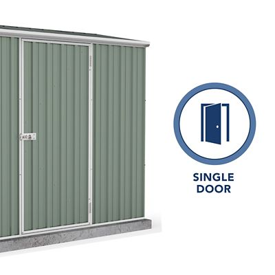 Image showing 5 th ABSCO 7 x 3ft. Space Saver Metal Storage Shed, Pale Eucalypt