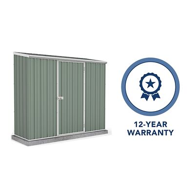 Image showing 7 th ABSCO 7 x 3ft. Space Saver Metal Storage Shed, Pale Eucalypt