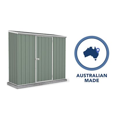 Image showing 8 th ABSCO 7 x 3ft. Space Saver Metal Storage Shed, Pale Eucalypt