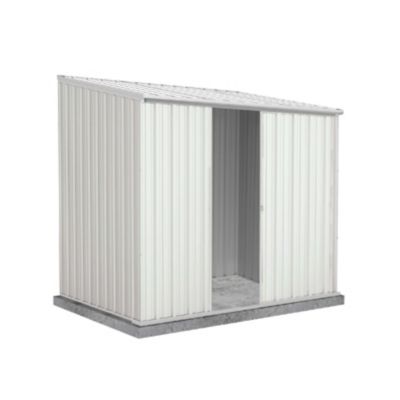 ABSCO 7 ft. x 5 ft. EZI Slider Metal Storage Shed, Surfmist