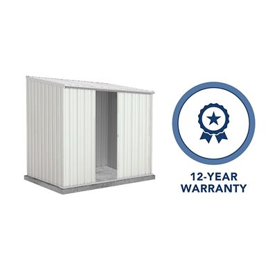 Image showing 7 th ABSCO 7 x 5ft. EZI Slider Metal Storage Shed, Surfmist