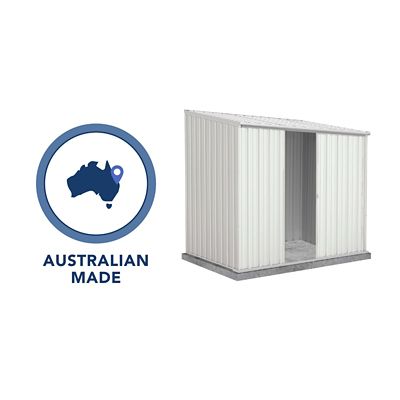 Image showing 8 th ABSCO 7 x 5ft. EZI Slider Metal Storage Shed, Surfmist