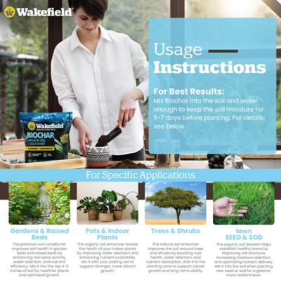 Image showing 7 th Wakefield BioChar CarbonBoost Soil Amendments