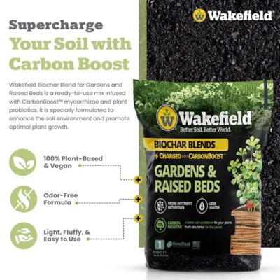Image showing 5 th Wakefield BioChar Blends for Gardens & Raised Beds Soil Amendments