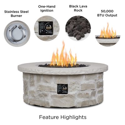 Image showing  Scottsdale 40 in. Round Propane Fire Pit Table