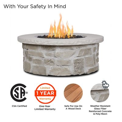 Image showing  Scottsdale 40 in. Round Propane Fire Pit Table
