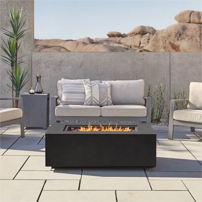 Real Flame Aegean 42 in. Rectangle Propane or Natural Gas Fire Pit Table