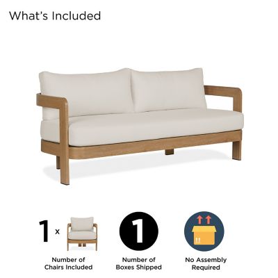 Image showing  Arlo Outdoor Couch with Sunbrella Cushions
