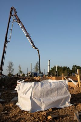 Image showing 8 th DuraSack 130 gal. Concrete Washout Bag with Plastic Liner, Heavy Duty, 40 in. L x 40 in. W x 24 in. H