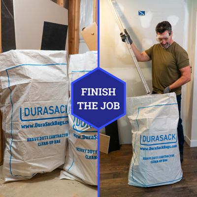 Image showing 7 th DuraSack 40 gal. Woven Contractor Clean-Up Bags, Heavy Duty, 30 in. x 45 in., 16 ct.