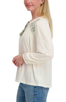 Image showing  Women's Short Sleeve V Notch Neck Shirt