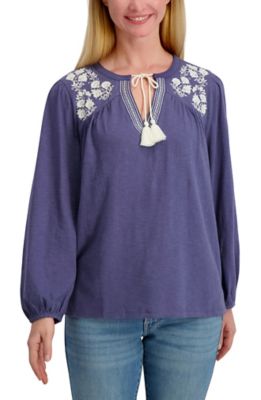 Image showing  Women's Short Sleeve V Notch Neck Shirt