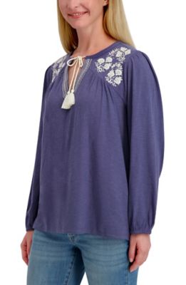 Image showing  Women's Short Sleeve V Notch Neck Shirt