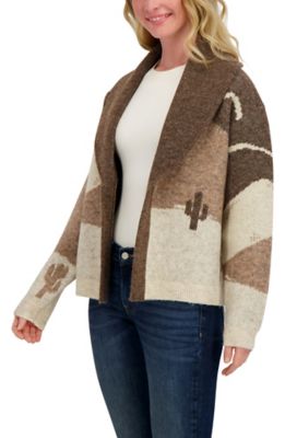 Image showing  Women's Long Sleeve Horse Shawl Cardigan