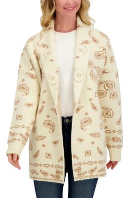 Lucky Brand Women's Long Sleeve Bandana Cardigan