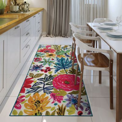 Image showing  Floral Bloom Washable Rug