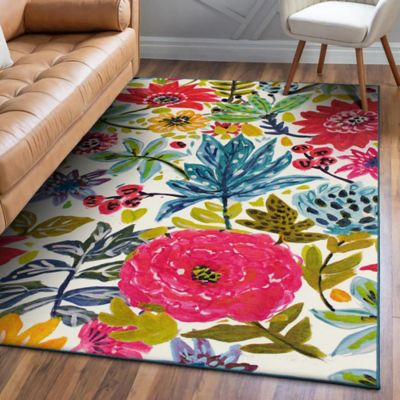 Image showing  Floral Bloom Washable Rug