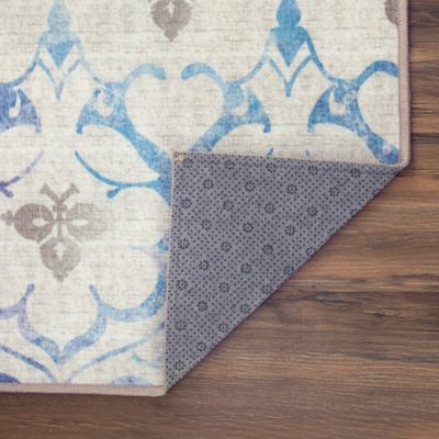 Image showing 2 th My Magic Carpet Leilani Damask Washable Rug