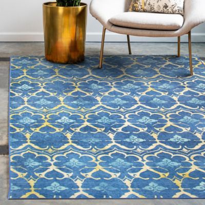 Image showing  Leilani Damask Washable Rug