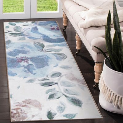 Image showing  Sasha Floral Washable Rug