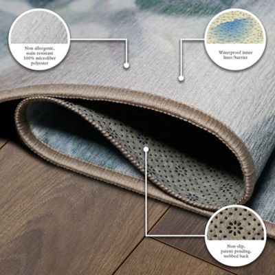 Image showing  Sasha Floral Washable Rug