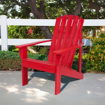 Image showing  Mission Rustic Grain Wood Adirondack Chair