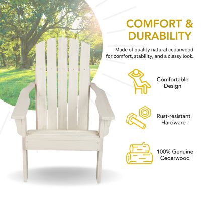 Image showing  Mission Rustic Grain Wood Adirondack Chair