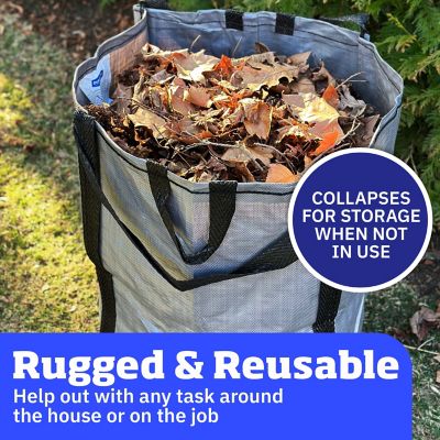 Image showing 6 th DuraSack Home and Yard Bag, Heavy Duty, 20 in. L x 20 in. W x 28 in. H, Gray