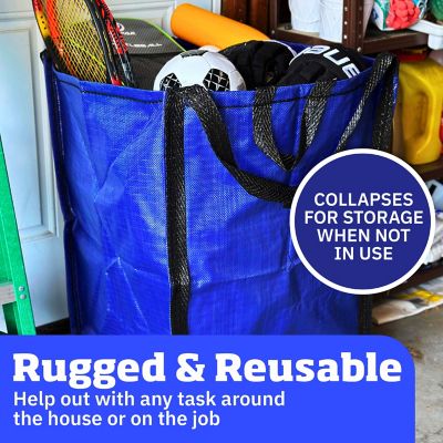 Image showing 6 th DuraSack Home and Yard Bag, Heavy Duty, 20 in. L x 20 in. W x 28 in. H, Blue