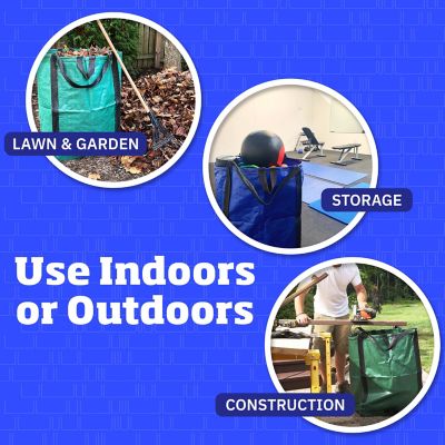 Image showing 8 th DuraSack Home and Yard Bag, Heavy Duty, 20 in. L x 20 in. W x 28 in. H, Blue