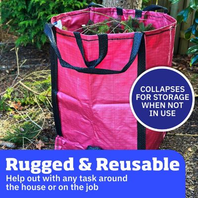 Image showing 6 th DuraSack Home and Yard Bag, Heavy Duty, 20 in. L x 20 in. W x 28 in. H, Red