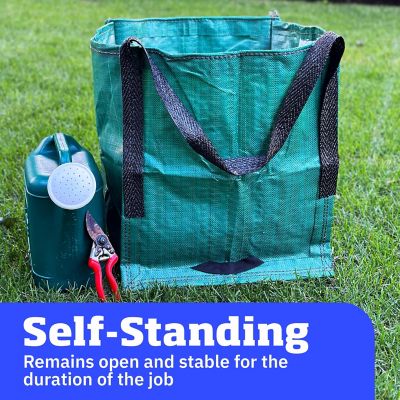 Image showing  Home and Yard Tote, Heavy Duty, 16 in. L x 16 in. W x 20 in. H, Green
