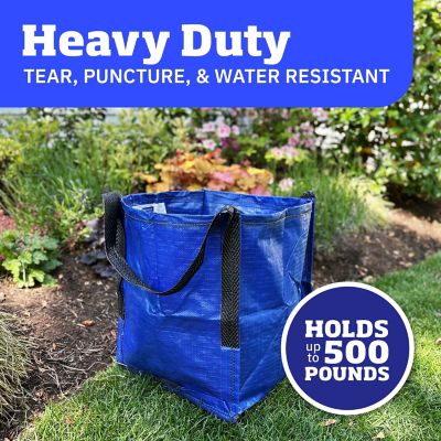 Image showing  Home and Yard Tote, Heavy Duty, 16 in. L x 16 in. W x 20 in. H, Blue