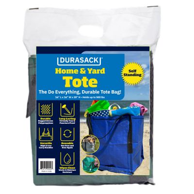 Image showing  Home and Yard Tote, Heavy Duty, 16 in. L x 16 in. W x 20 in. H, Red