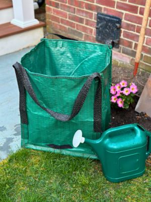 Image showing 7 th DuraSack Home and Yard Tote, Heavy Duty, 16 in. L x 16 in. W x 20 in. H, Red