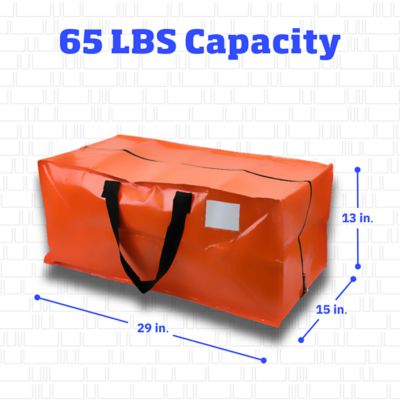 Image showing  Moving and Storage Bags, Heavy Duty, 29 in. L x 15 in. W x 13 in. H, Blue, 4 ct.