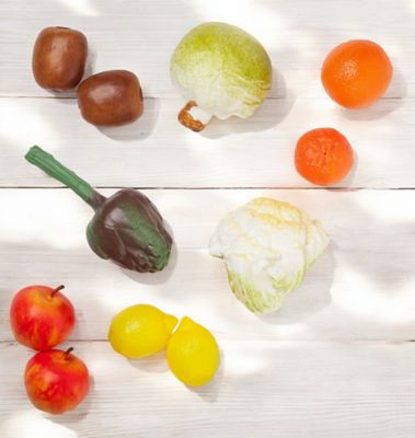 Image showing  11 pc. Winter Fruits & Vegetables Play Food Set for Toddlers/Kids 2 Years and Older