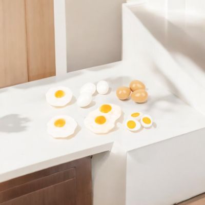 Image showing  12 pc. Realistic Egg Play Food Set for Toddlers/Kids 3 Years and Older